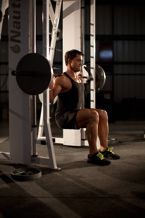 Chair Squat — end position