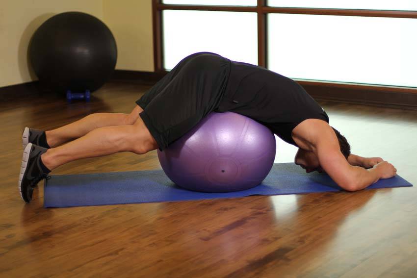 Downward Facing Balance — starting position