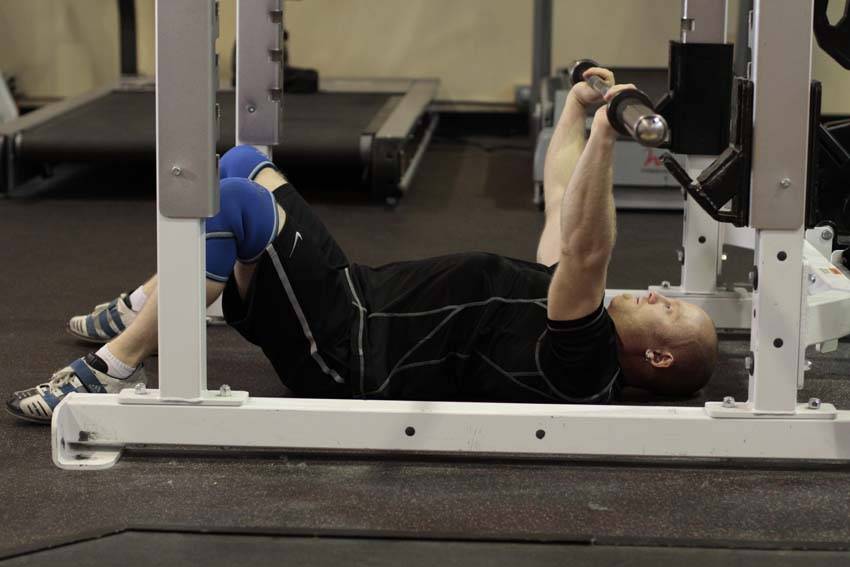 Floor Press — starting position
