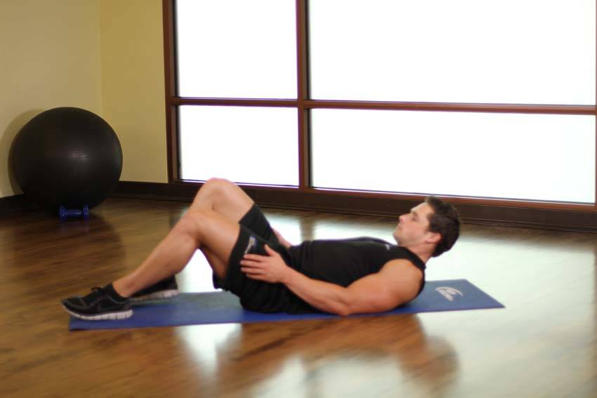 Hug Knees To Chest — start