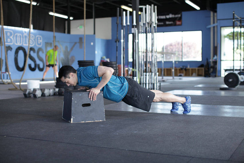 Incline Push-Up — start