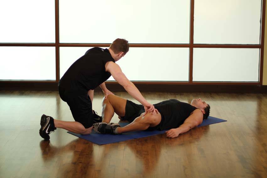 Lying Bent Leg Groin — end