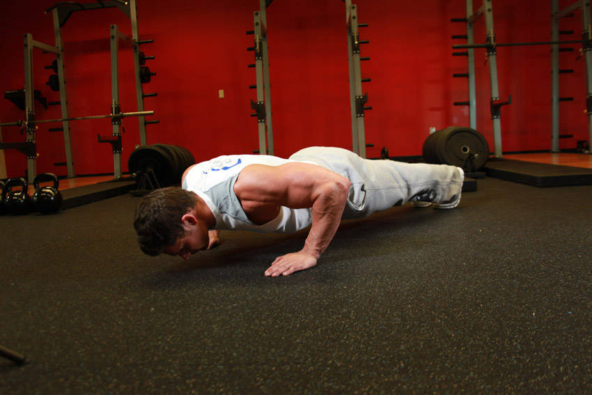 Pushups — end position