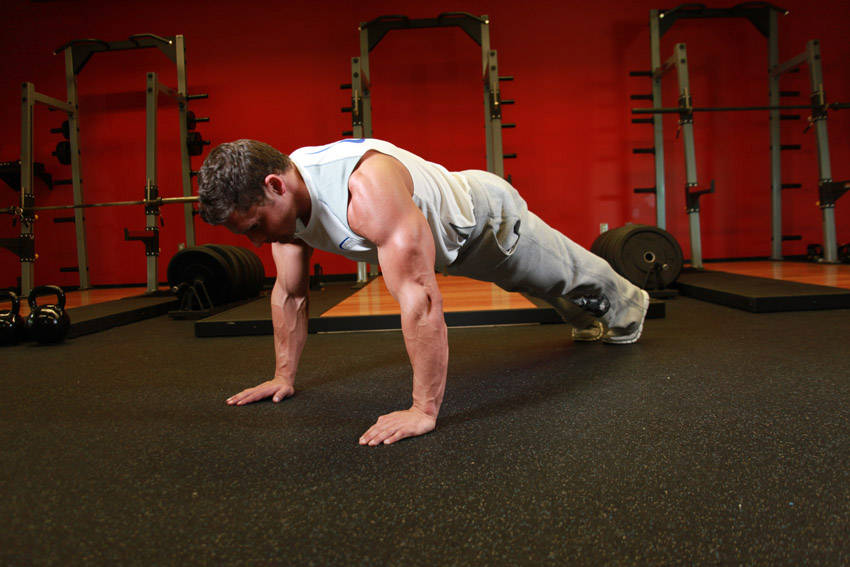 Pushups — starting position