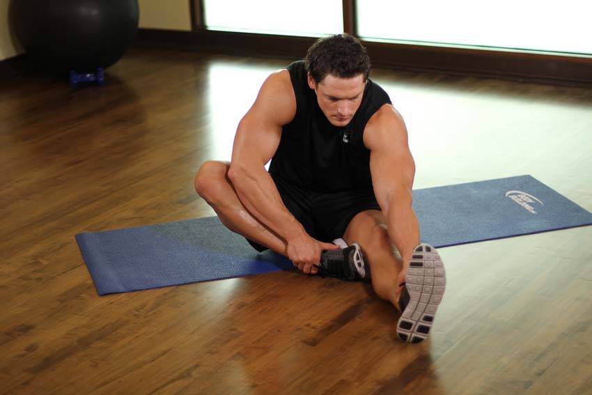 Seated Floor Hamstring Stretch — start