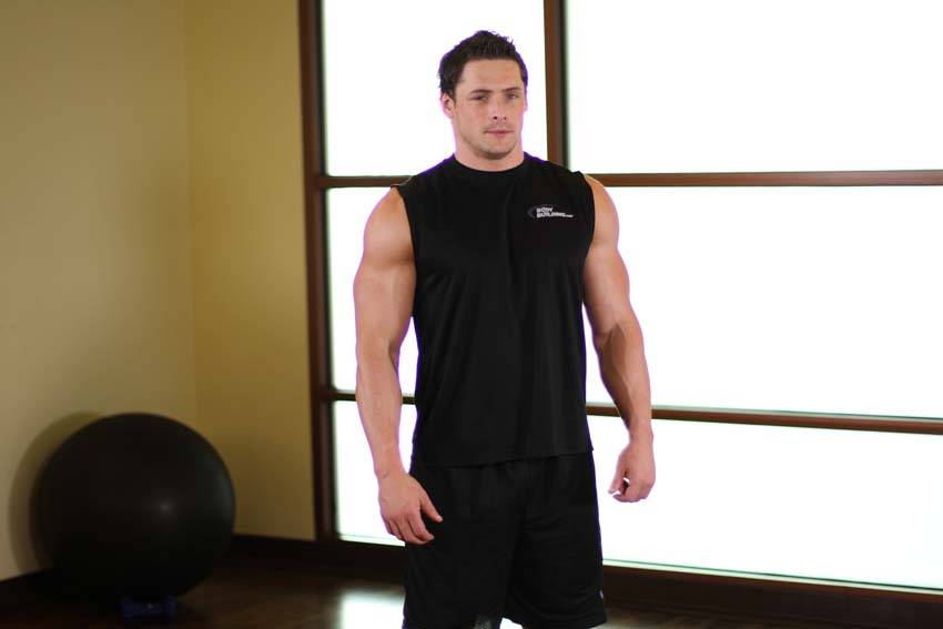 Tricep Side Stretch — starting position
