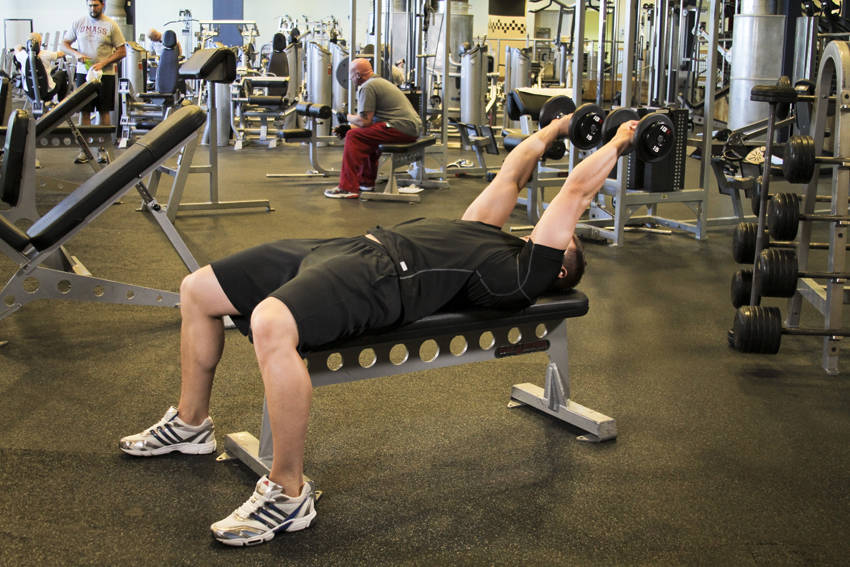 Dumbbell Tricep Extension -Pronated Grip — end
