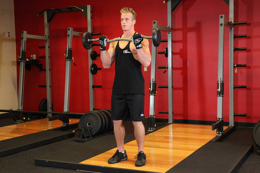 EZ-Bar Curl — end