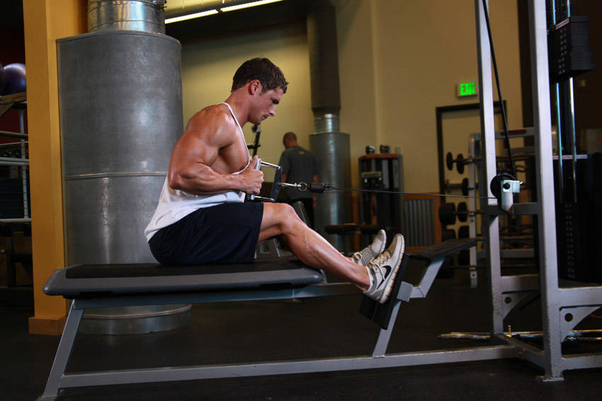 Elevated Cable Rows — end