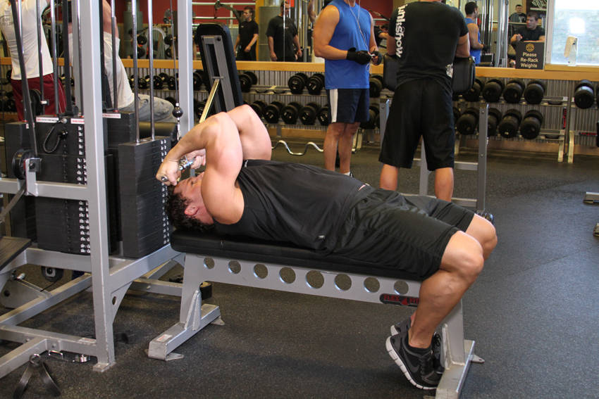 High Cable Curls — end
