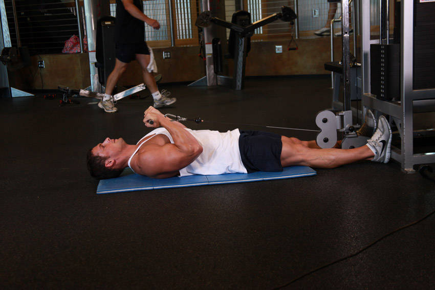Lying Cable Curl — end