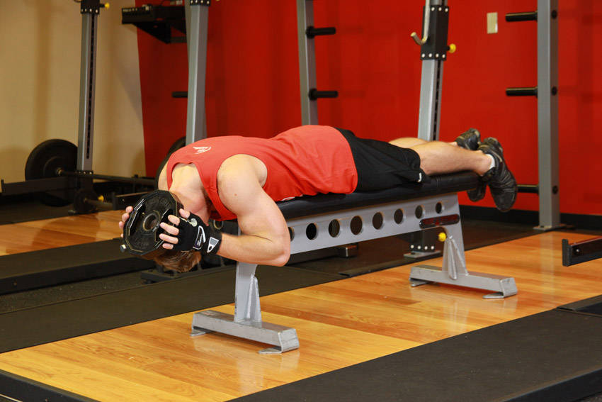 Lying Face Down Plate Neck Resistance — start