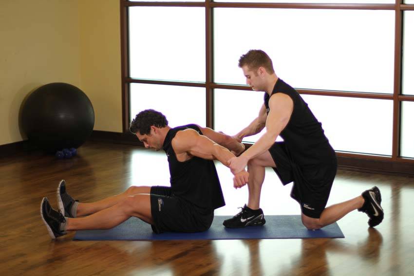 Seated Front Deltoid — start