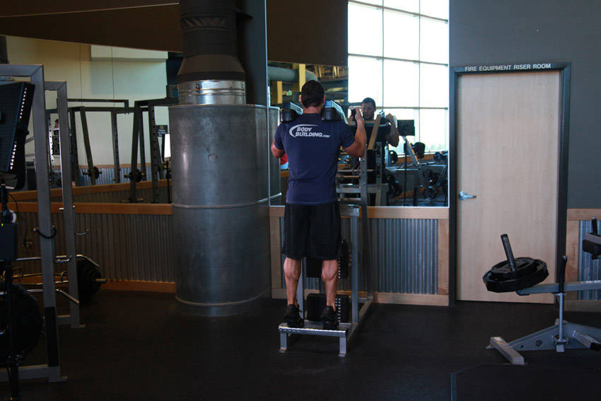 Standing Calf Raises — end
